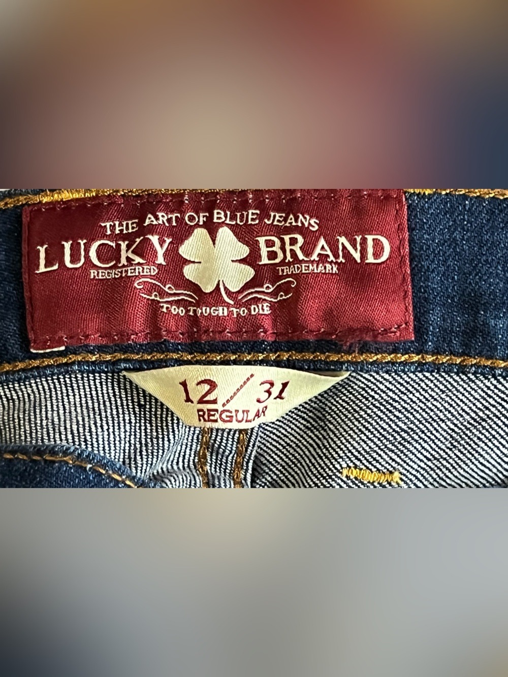 Lucky Brand Sofia Dark Blue Boot Cut Jeans sz 12/31 reg. NWT - Picture 12 of 14